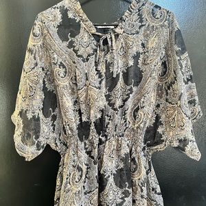 Sheer paisley top